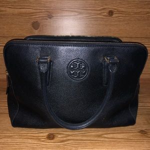 Tory Burch Marion Triple Zip Satchel, Black
